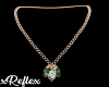 Gold Necklaces Green