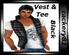 Vest & Tee Black New