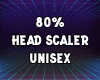 X. HEAD SCALER 80%