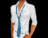 Shirt w/Blue necktie