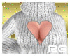 R| Heart Sweater White