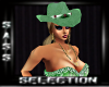 [SS] Cowgirl Hat Green
