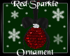 -A- Red Sparkle Ornament