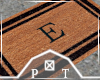 Letter E Doormat