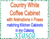 Country Wt Coffe Cabinet