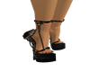 Brwn n Gold Skull Heels