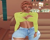 Lime Blouse/Jeans RLL M