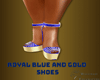 *RE Royal Blue/Gld Shoes