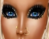 2x Gold Heart Nose Ring