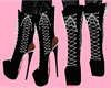 Stiletto Boots Black Sil