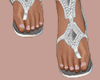 E* White Boho Sandals