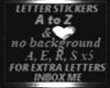 LETTER R STICKER 4OF6 Rs