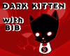 Dark Kitten with Bib