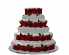 Weddng Cake w/roses