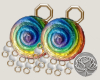Rainbow Shell Earrings