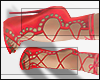 I│Lace-up Sandals Red