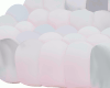 pink & grey bubble sofa
