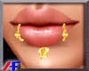AF. Gold Lip Piercings F