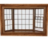 Wood bay window