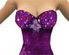 Purple sparkle min-dress