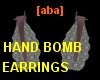[aba] Hand bomb earrings