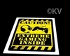 Caution Gamer Sign