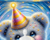 Party hat bear bg