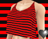 Red And Black Stripe Top