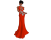 ! IMANI RED GOWN(SLIM)