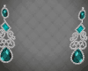 Diamond Turq Earrings