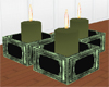 Green Triple Candle