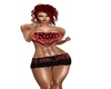 Black Skirt Red Bandana