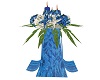 bcs Blue Flower Pedestal