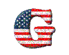 (1) American Flag "G"