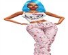HELLOKITTY PINK SATIN PJ