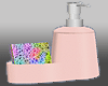 Pink Soap Dispenser