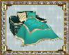 Teal & Gold Cuddle Chair