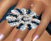 bluegrey diamond ring