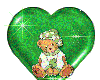 Green Heart IrishBear