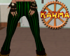 Steampunk green pants