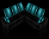 Blk/Teal couch