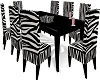 {DSD} Zebra Dining Set