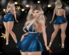mini dress  blue -RL