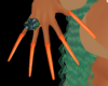 Neon Orange Nails XL