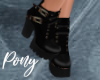 Buckle Blk Boots