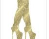 Gold Glitter Boots