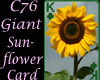 T76~Giant Sunflower Card