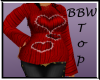 BBW Red Sweater top