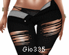 [Gio]BLESS JEANS RIP BLK
