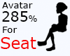 Avatar 285% Seat
